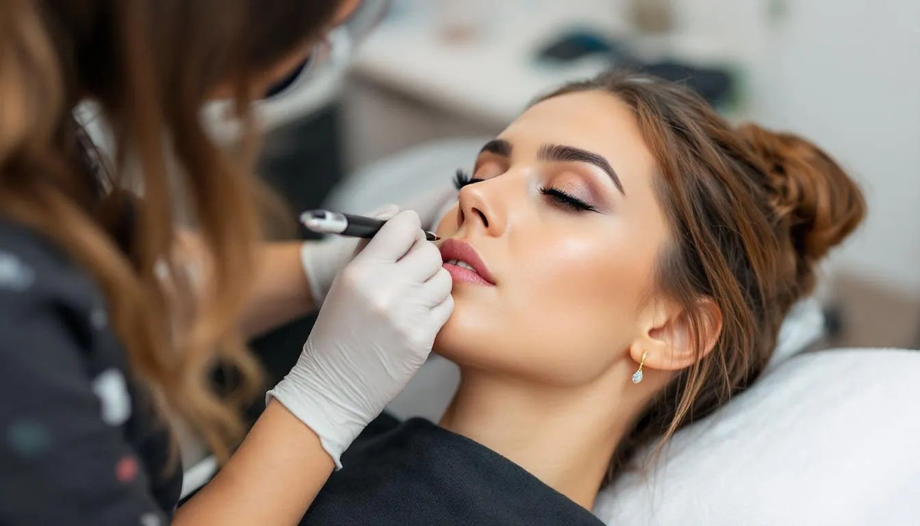 Résultat maquillage permanent des lèvres — candy lips naturel